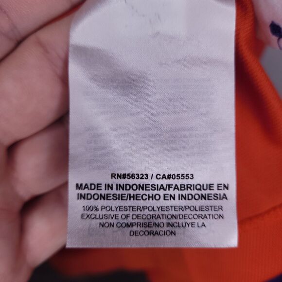 Nike Polo Shirt Mens XXL Clemson Soccer Orange, Purple Dri Fit - Picture 10 of 11